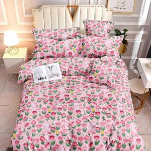 Blush Bunny Blossom- 100% Premium Canadian Cotton Bedsheet