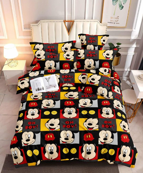 Boy Mickey- 100% Premium Canadian Cotton Bedsheet