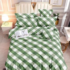 Garden Check Harmony- 100% Premium Canadian Cotton Bedsheet