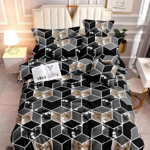 Urban Monochrome- 100% Premium Canadian Cotton Bedsheet