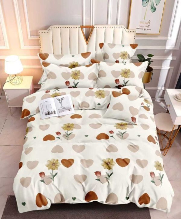 Blushing Blooms- 100% Premium Canadian Cotton Bedsheet