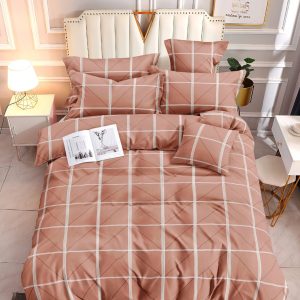 Clay Grid- 100% Premium Canadian Cotton Bedsheet