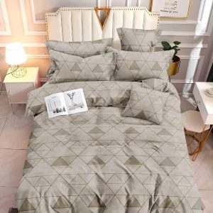 Gilded Grid- 100% Premium Canadian Cotton Bedsheet