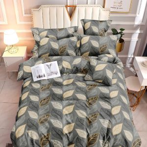 Golden Leaves- 100% Premium Canadian Cotton Bedsheet