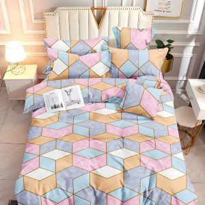 Honeycomb Pastel- 100% Premium Canadian Cotton Bedsheet