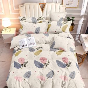 Pastel Palms- 100% Premium Canadian Cotton Bedsheet