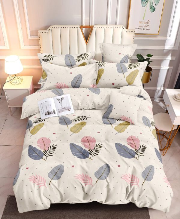 Pastel Palms- 100% Premium Canadian Cotton Bedsheet