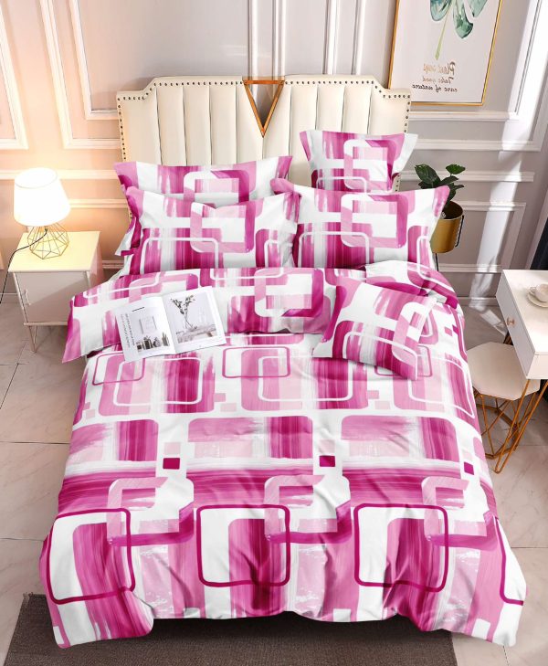 Pink Mirage- 100% Premium Canadian Cotton Bedsheet