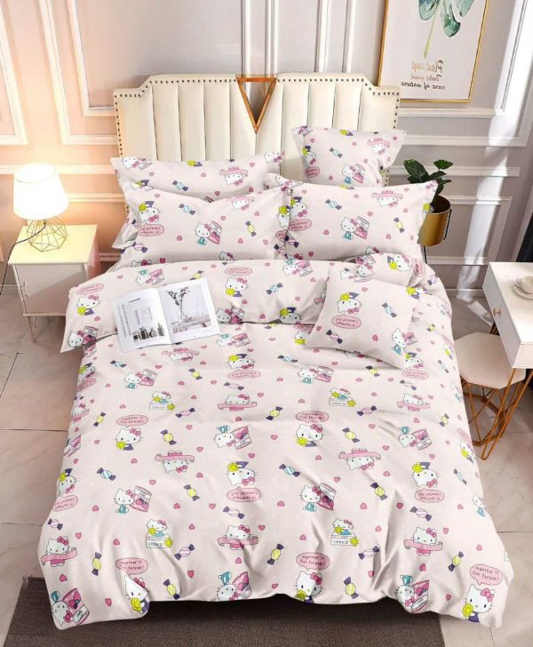 Sweet Hello- 100% Premium Canadian Cotton Bedsheet