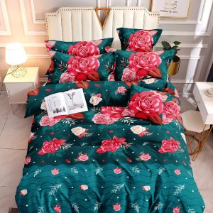 Velvet Bloomscape- 100% Premium Canadian Cotton Bedsheet