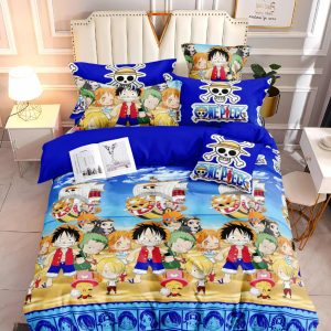 Anime One Piece- 100% Premium Canadian Cotton Bedsheet