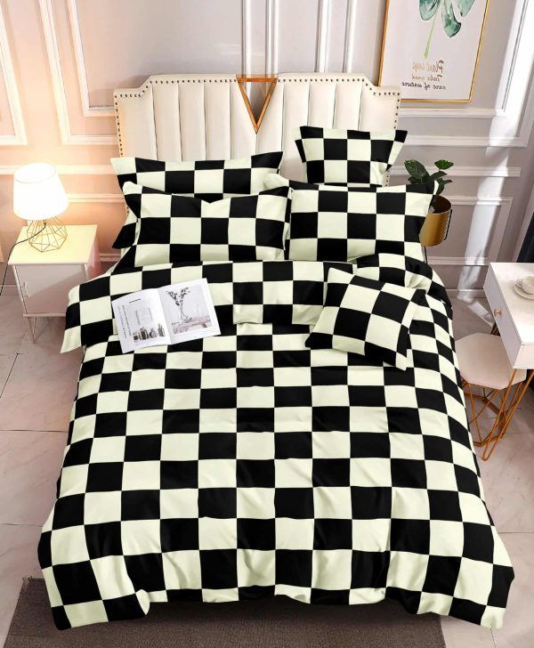Midnight Square- 100% Premium Canadian Cotton Bedsheet