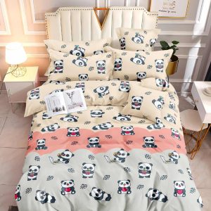 Panda Playtime- 100% Premium Canadian Cotton Bedsheet