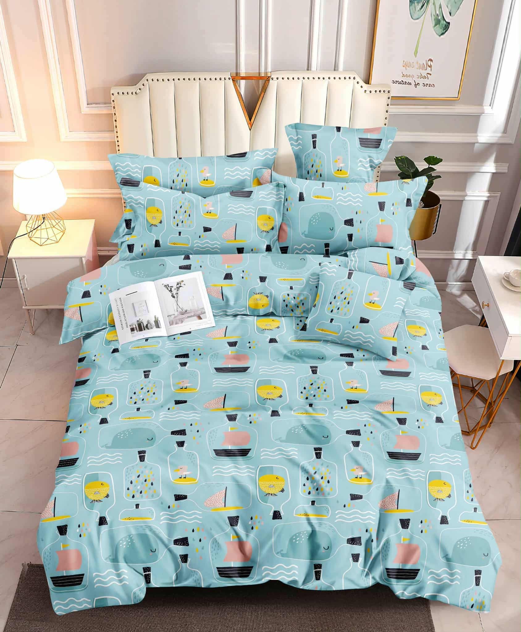 Seaside Stories- 100% Premium Canadian Cotton Bedsheet