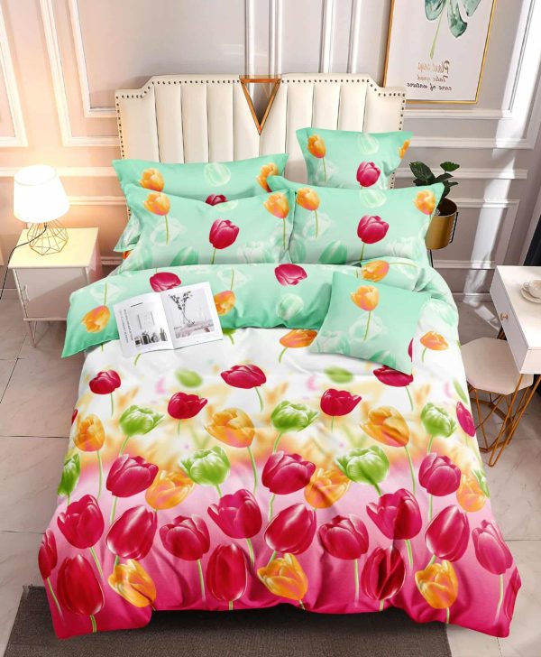 Spring Symphony- 100% Premium Canadian Cotton Bedsheet