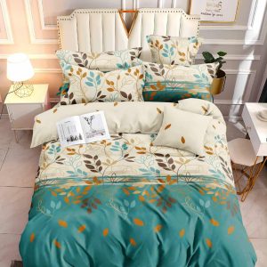 Forest Breeze Elegance- 100% Premium Canadian Cotton Bedsheet