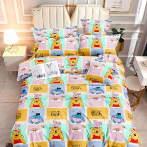 Honey Bear Squares- 100% Premium Canadian Cotton Bedsheet