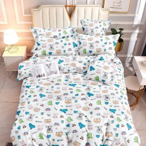Kawaii Safari- 100% Premium Canadian Cotton Bedsheet