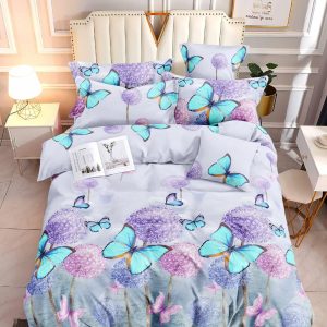 Lavender Wings- 100% Premium Canadian Cotton Bedsheet