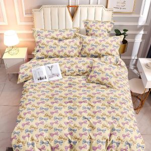 Pastel Bows- 100% Premium Canadian Cotton Bedsheet