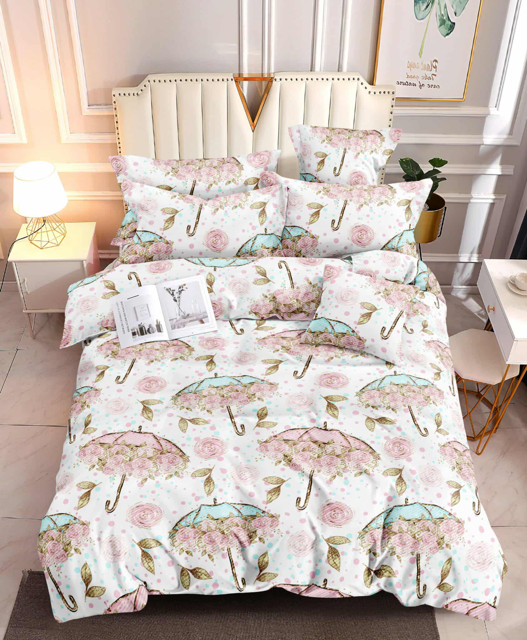 Petal Rainfall- 100% Premium Canadian Cotton Bedsheet