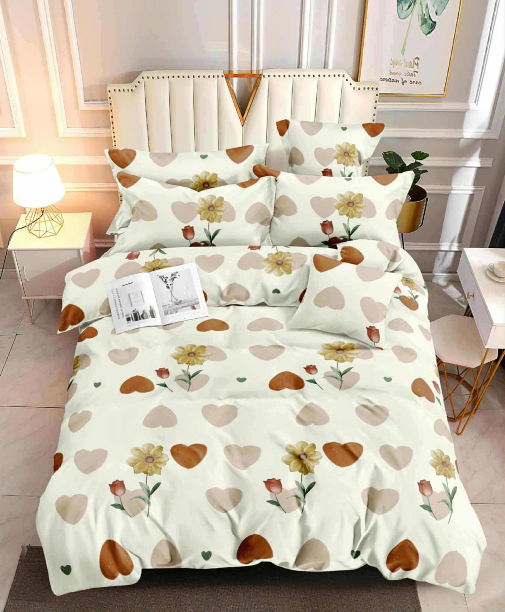 Soft Love Garden- 100% Premium Canadian Cotton Bedsheet