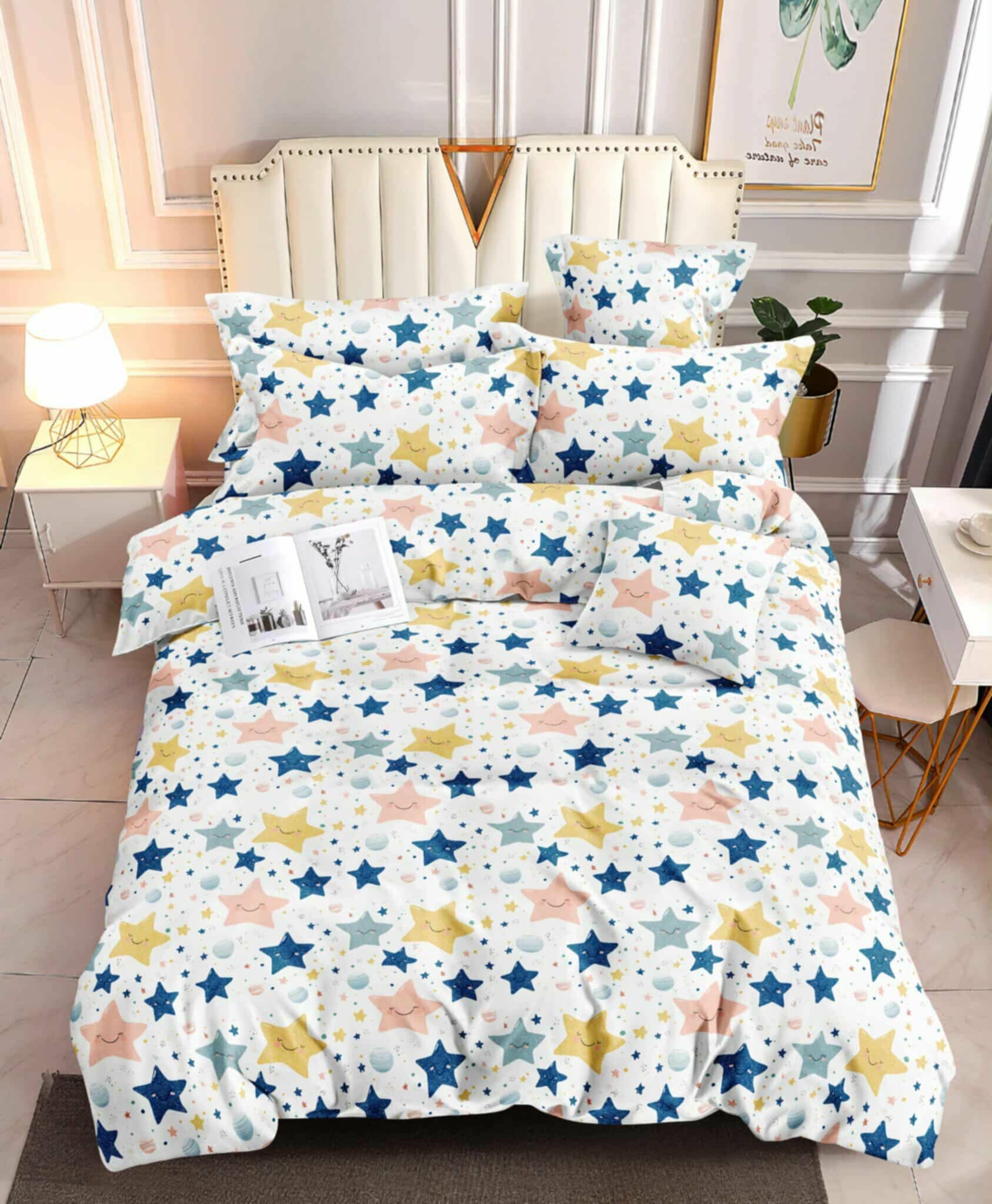 Starry Candy Nights- 100% Premium Canadian Cotton Bedsheet